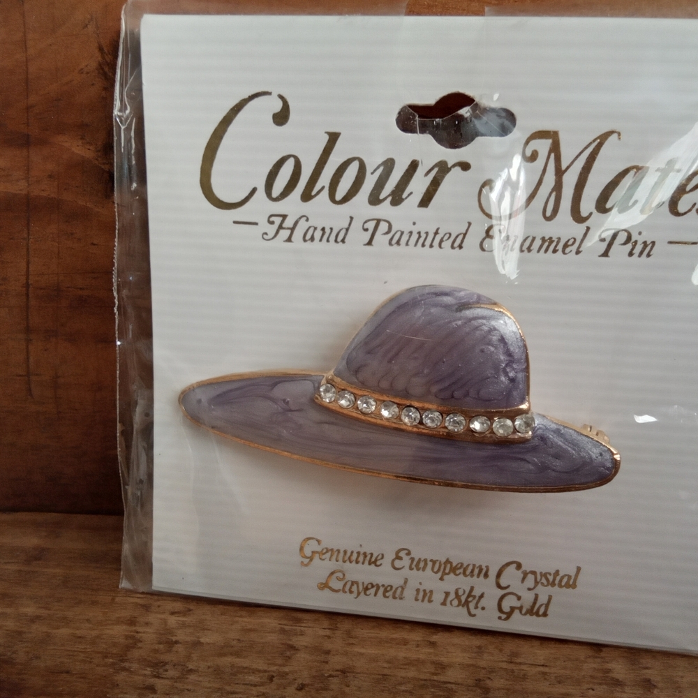Colour Mates 18k Gold Purple & Gold Hat
